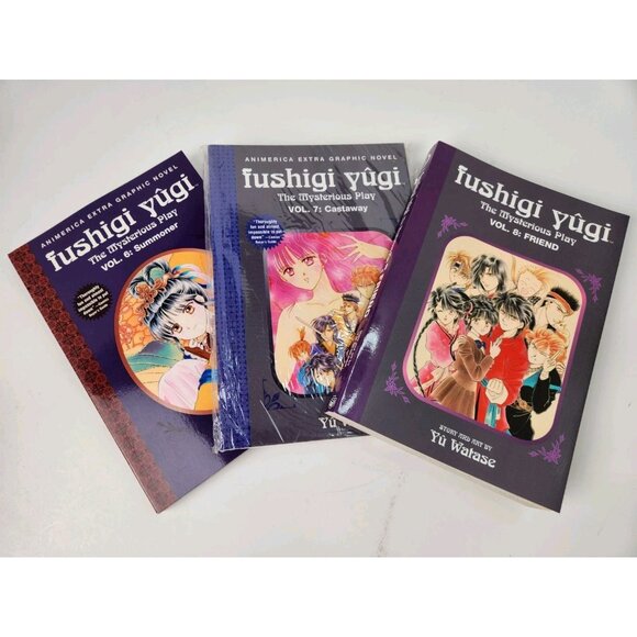 Fushigi Yugi The Mysterious Play Manga Vol 6 7 8 Paperback Yu Watase Vintage - Picture 1 of 12